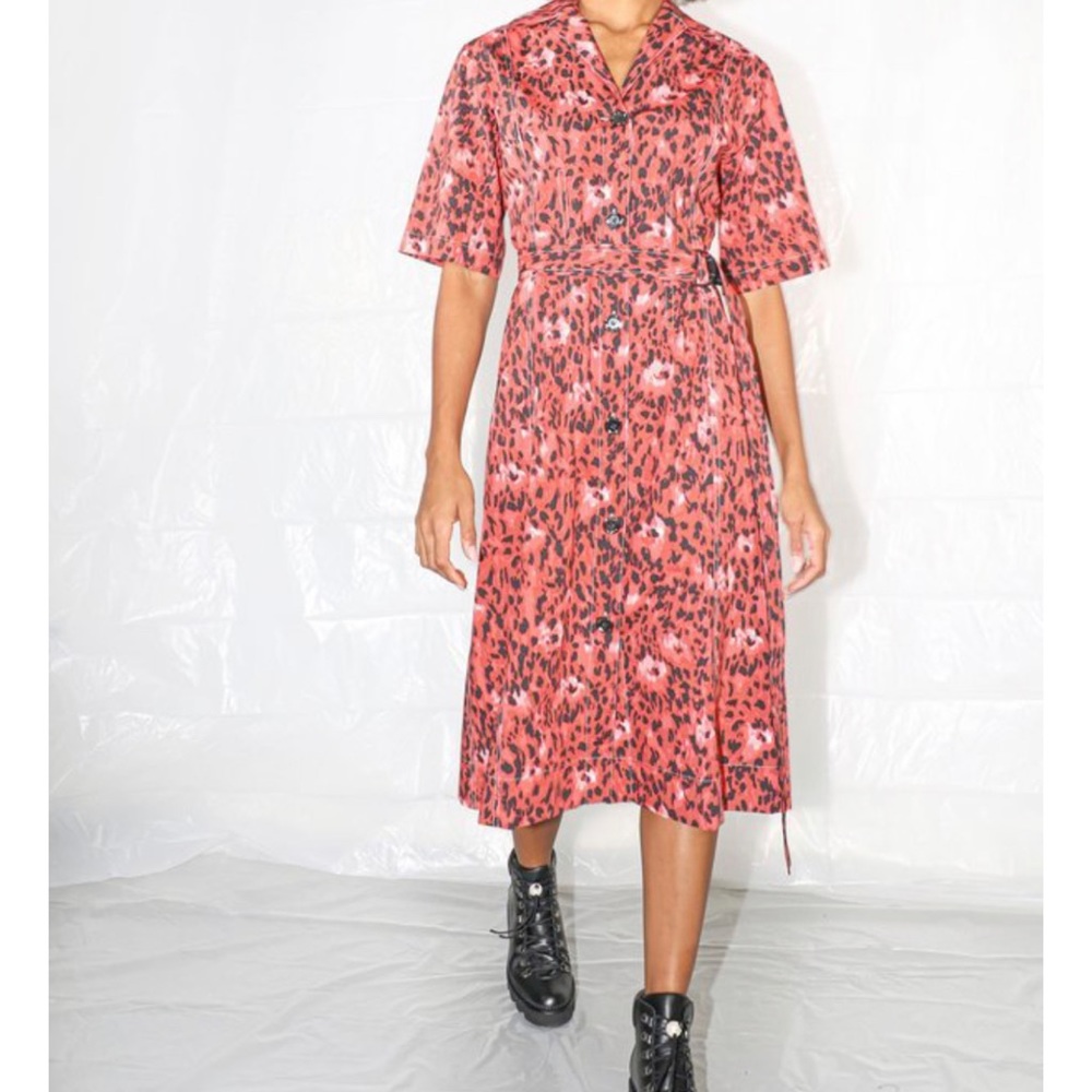 Marni belted wild poplin dress NWT 40